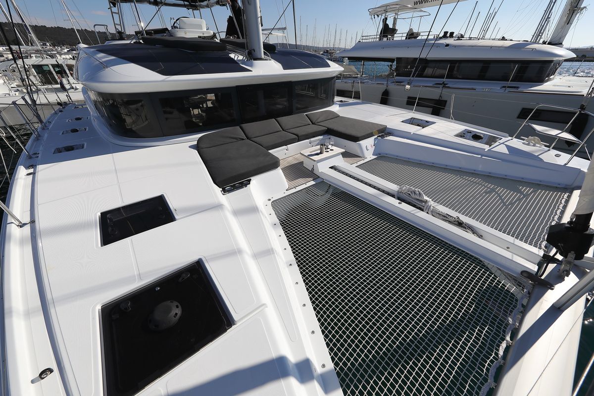 Deck of SERENDIPITY, a Lagoon 51 catamaran at Općina Sukošan, Croatia
