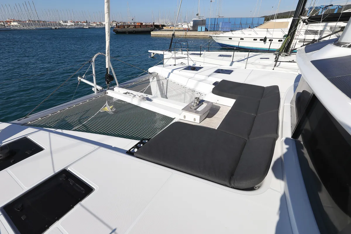 Deck of SERENDIPITY, a Lagoon 51 catamaran at Općina Sukošan, Croatia