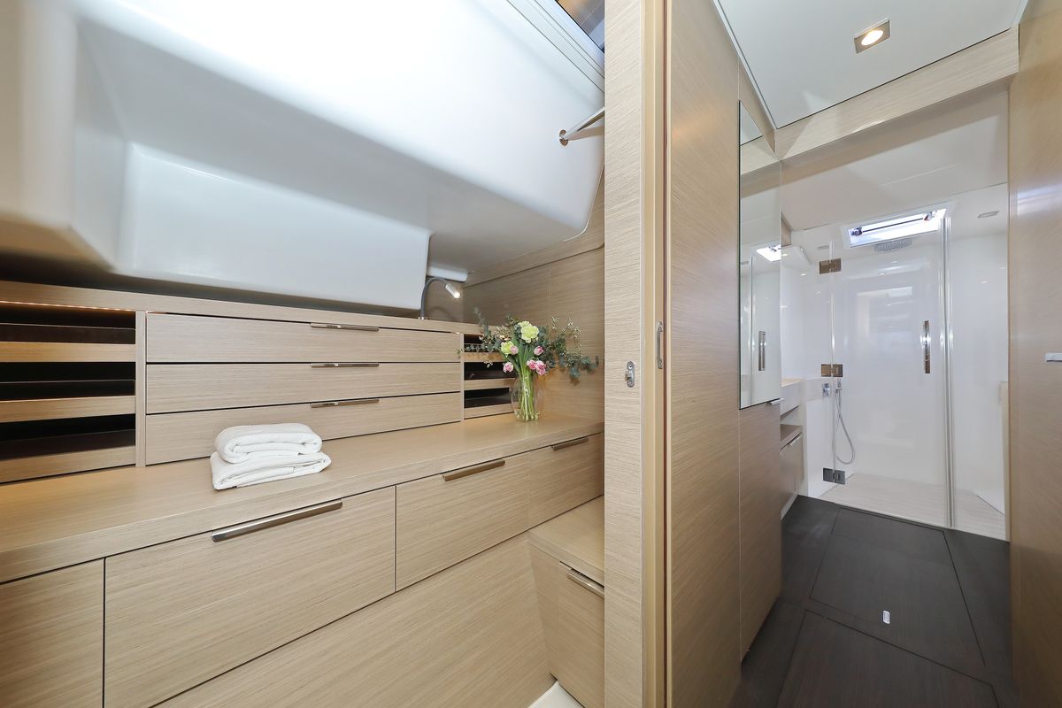 Cabin on SERENDIPITY, a Lagoon 51 catamaran at Općina Sukošan, Croatia
