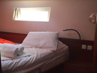 Cabin on PARIJA, a Beneteau Oceanis 45 sailboat at Split, Croatia