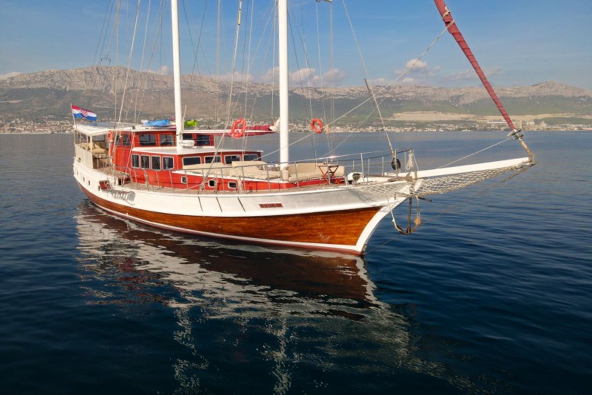 Exterior view of SOLE, a Gulet Gulet gulet at Grad Kaštela, Croatia