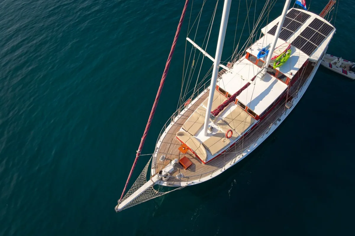 Exterior view of SOLE, a Gulet Gulet gulet at Grad Kaštela, Croatia