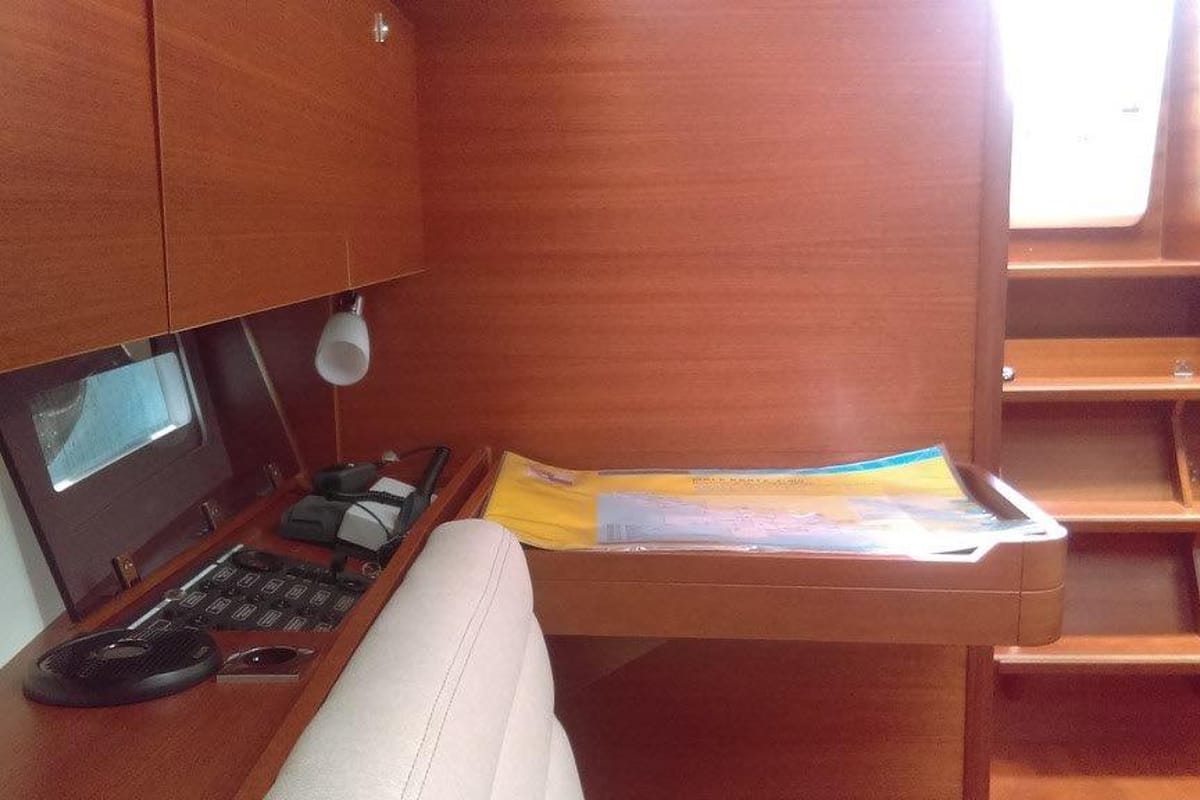 Salon of Spinaker, a Dufour 350 GL sailboat at Izola / Isola, Slovenia
