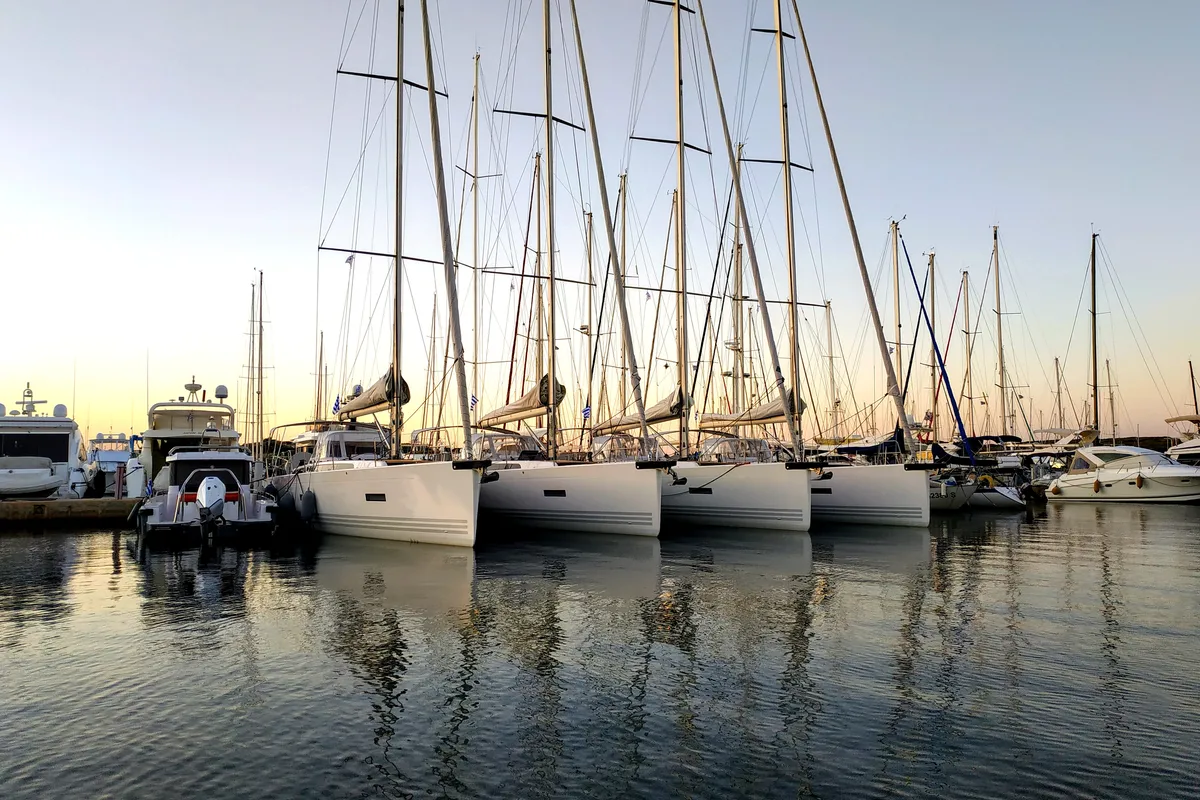 Exterior view of Athena, a X-Yachts X4⁶ sailboat at Lavreotiki Municipal Unit, Greece