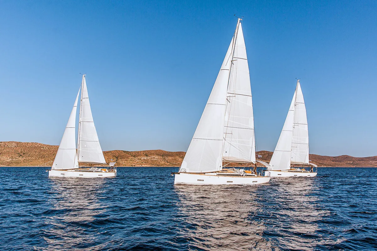 Exterior view of Athena, a X-Yachts X4⁶ sailboat at Lavreotiki Municipal Unit, Greece