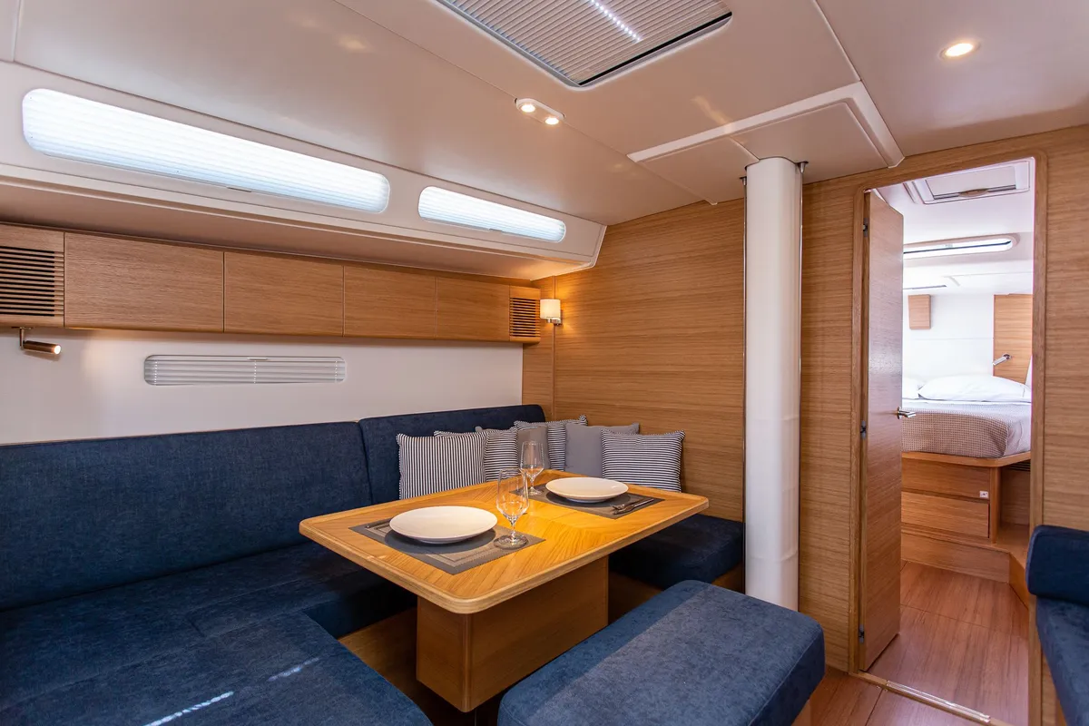 Salon of Athena, a X-Yachts X4⁶ sailboat at Lavreotiki Municipal Unit, Greece