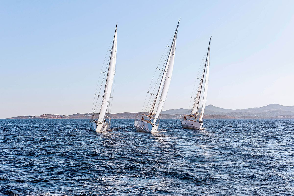 Exterior view of Athena, a X-Yachts X4⁶ sailboat at Lavreotiki Municipal Unit, Greece