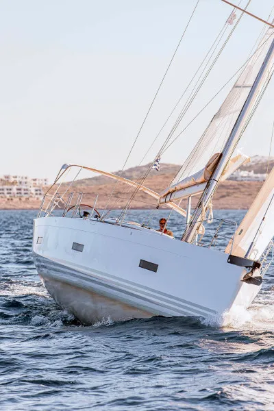 Exterior view of Athena, a X-Yachts X4⁶ sailboat at Lavreotiki Municipal Unit, Greece