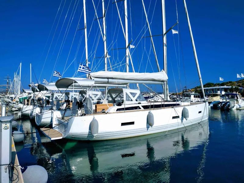 Exterior view of Athena, a X-Yachts X4⁶ sailboat at Lavreotiki Municipal Unit, Greece