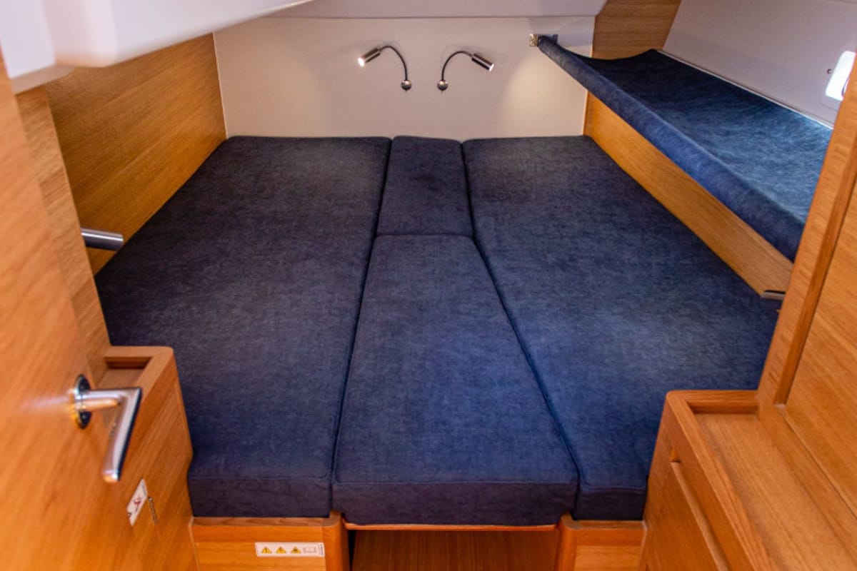 Cabin on Athena, a X-Yachts X4⁶ sailboat at Lavreotiki Municipal Unit, Greece