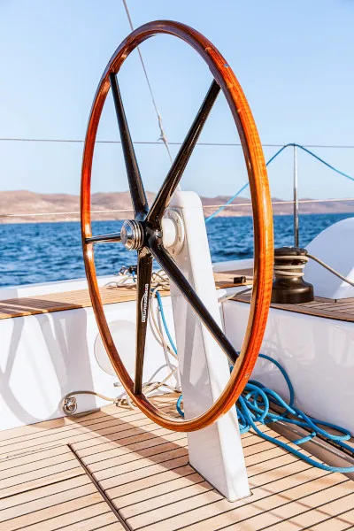 Cockpit of Athena, a X-Yachts X4⁶ sailboat at Lavreotiki Municipal Unit, Greece