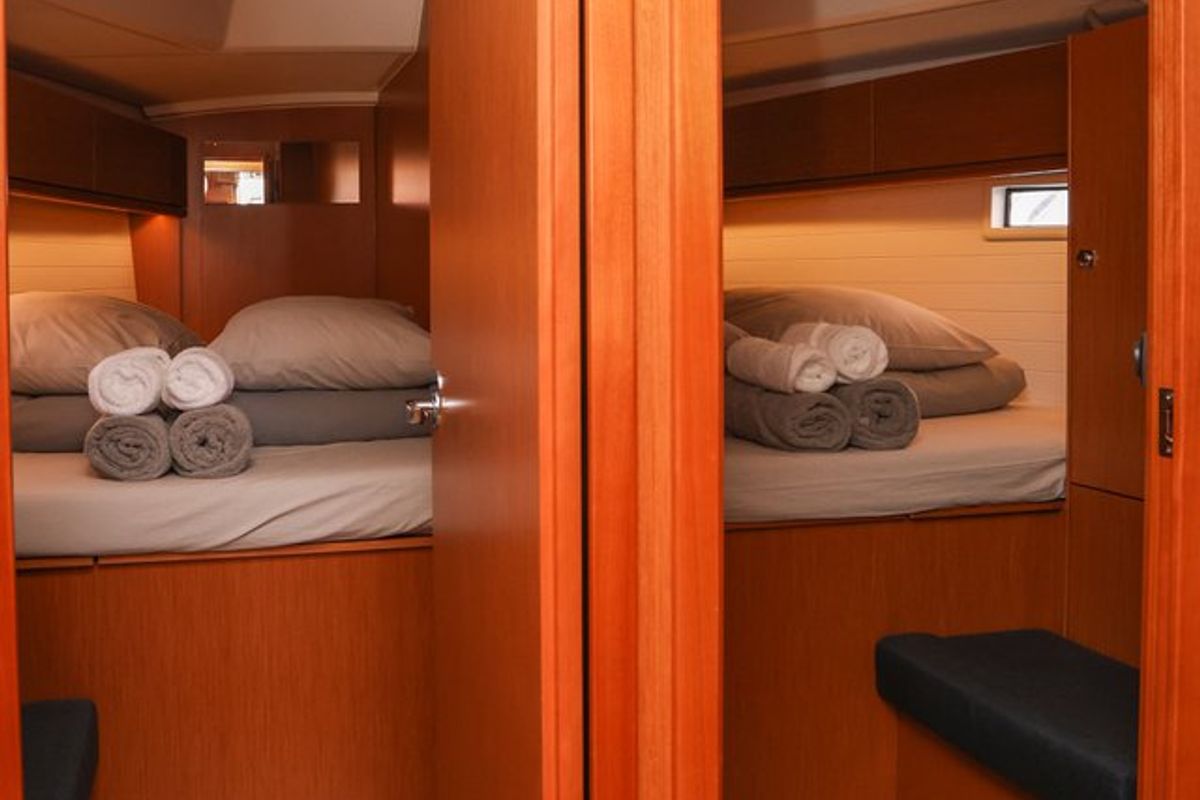 Cabin on Salbunara, a Bavaria Cruiser 46 sailboat at Grad Kaštela, Croatia