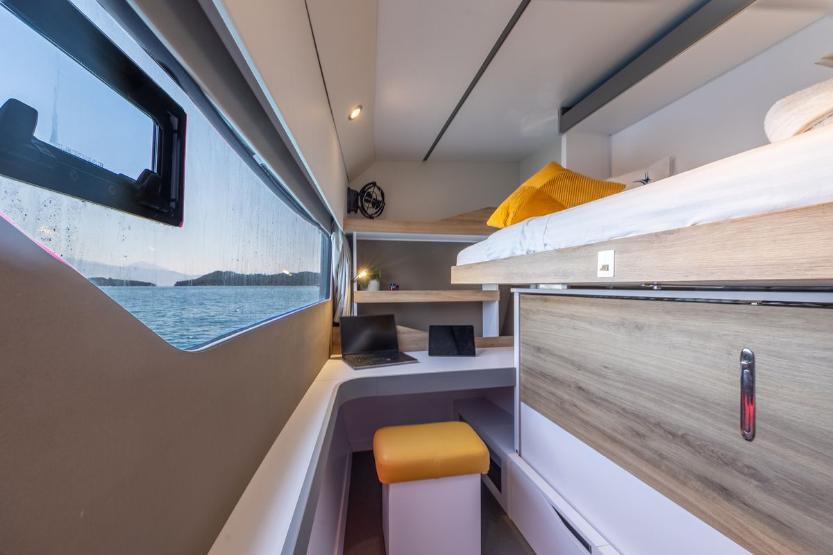 Cabin on Stardust, a Gulet Windelo 54 catamaran at Municipal Unit of Lefkada, Greece
