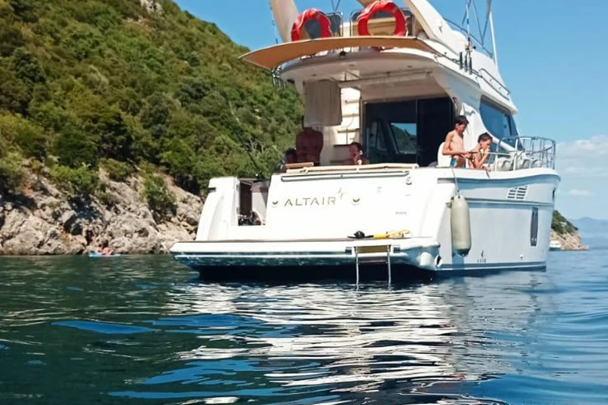 Exterior view of NN, a Altair 45 yacht at Grad Pula, Croatia