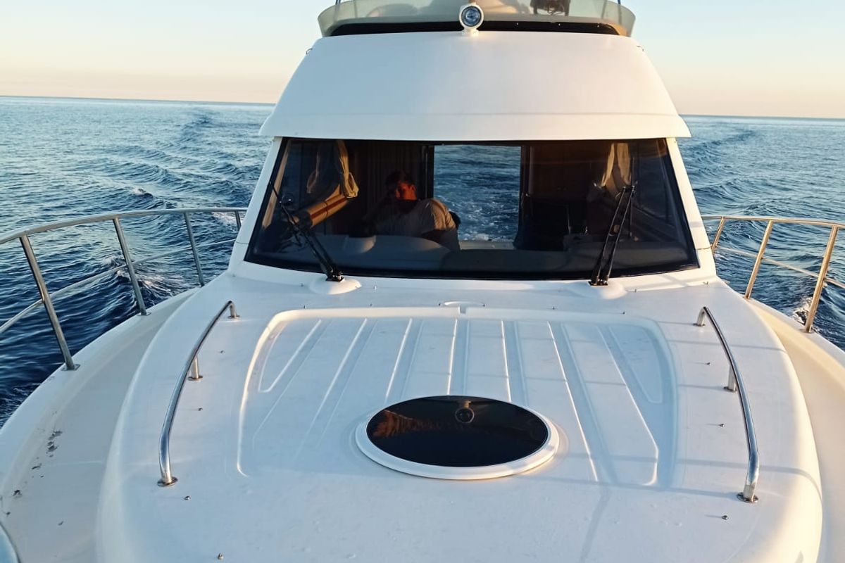 Deck of NN, a Altair 45 yacht at Grad Pula, Croatia