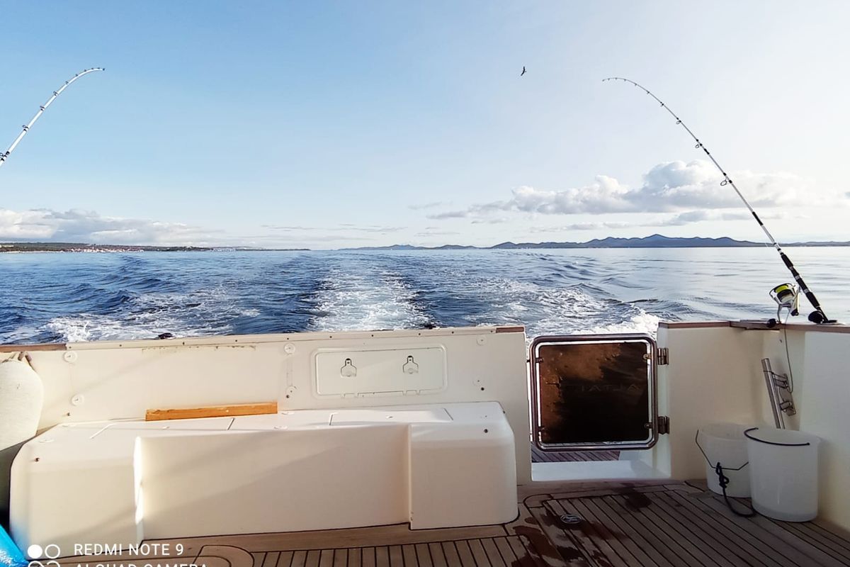 Deck of NN, a Altair 45 yacht at Grad Pula, Croatia