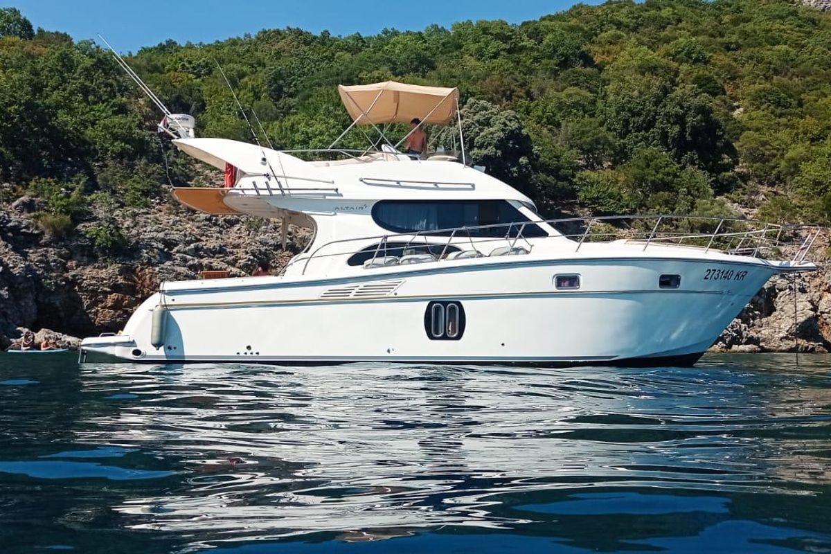 Exterior view of NN, a Altair 45 yacht at Grad Pula, Croatia