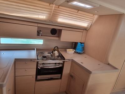 Galley of Aries, a Beneteau Oceanis 40.1 sailboat at Salerno, Italy