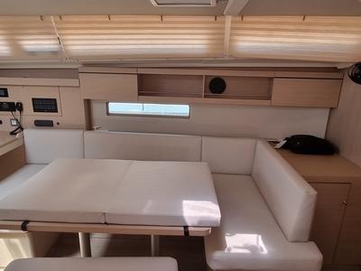 Salon of Aries, a Beneteau Oceanis 40.1 sailboat at Salerno, Italy