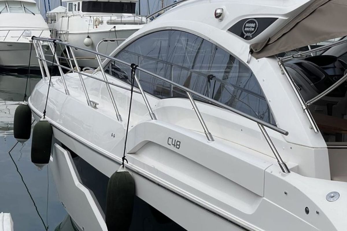 Exterior view of Piccere, a Sessa Marine Sessa C48 yacht at Salerno, Italy