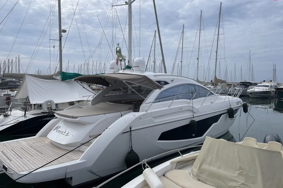 Exterior view of Piccere, a Sessa Marine Sessa C48 yacht at Salerno, Italy