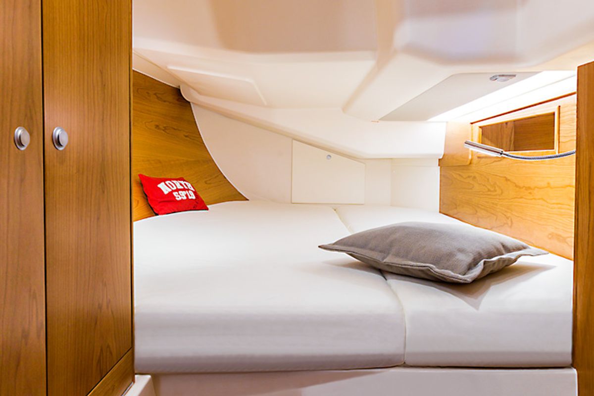 Cabin on Marion, a Hanse Yachts Hanse 455 sailboat at Dubrovnik, Croatia