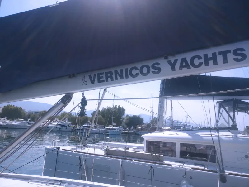 LUCKY TRADER, a Beneteau Oceanis 55 sailboat at Lavreotiki Municipal Unit, Greece
