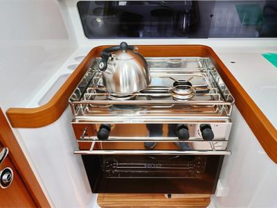 Galley of March, a Beneteau First 36 sailboat at Grad Biograd na Moru, Croatia