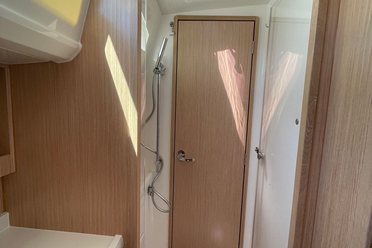 Head on Adonis, a Bavaria Vision 42 sailboat at Preveza, Greece