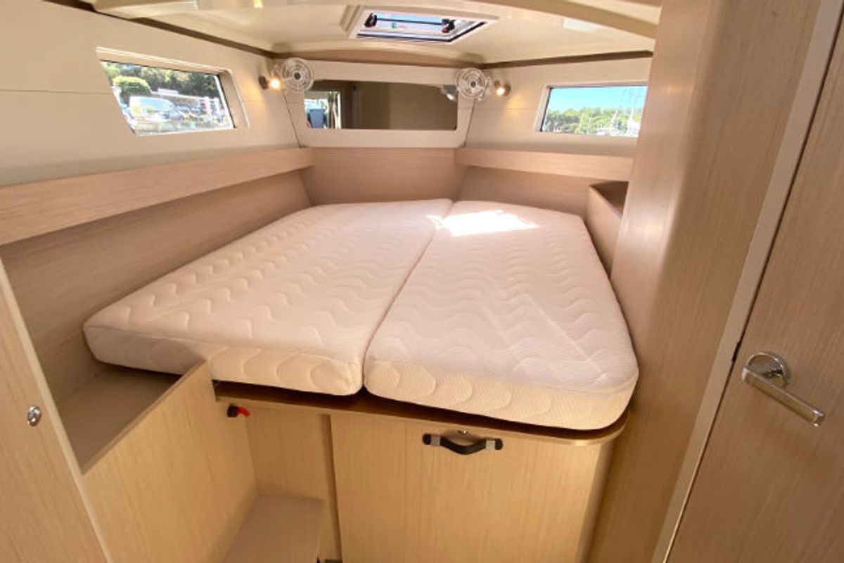 Cabin on Pauline, a Beneteau Oceanis 41.1 sailboat at Grad Pula, Croatia