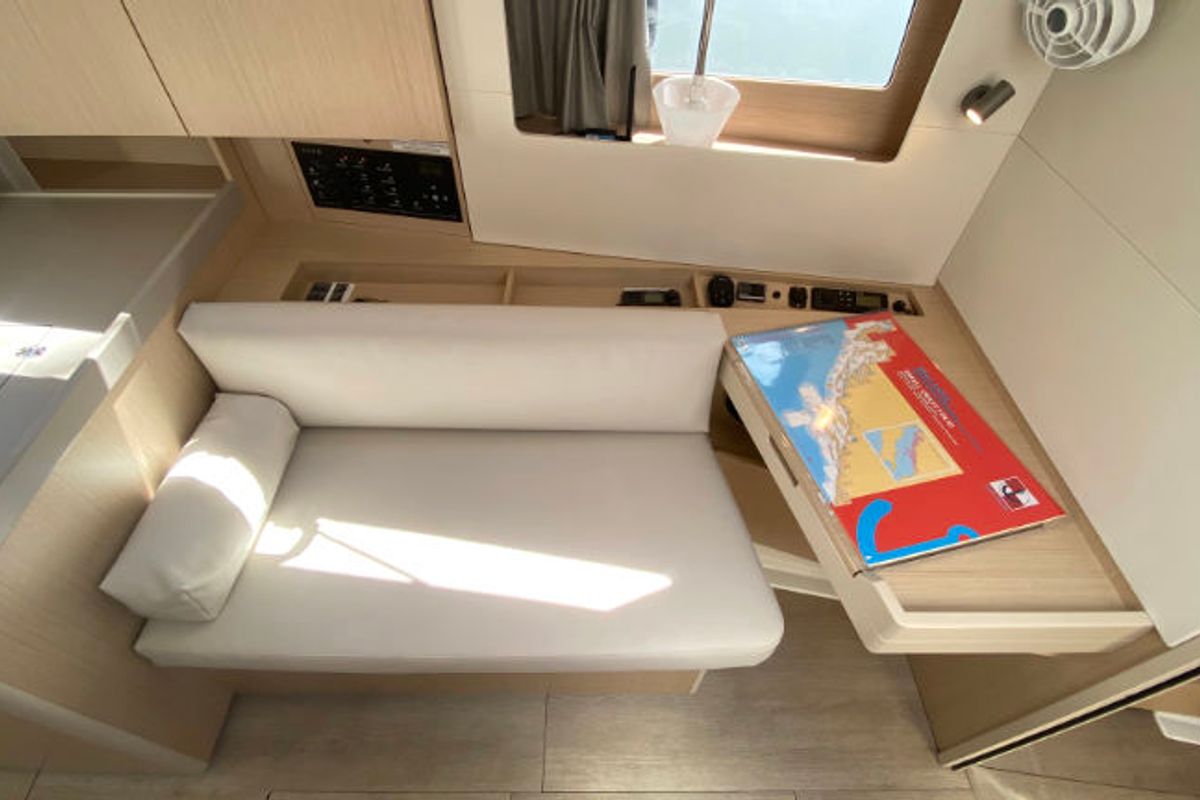 Salon of Pauline, a Beneteau Oceanis 41.1 sailboat at Grad Pula, Croatia