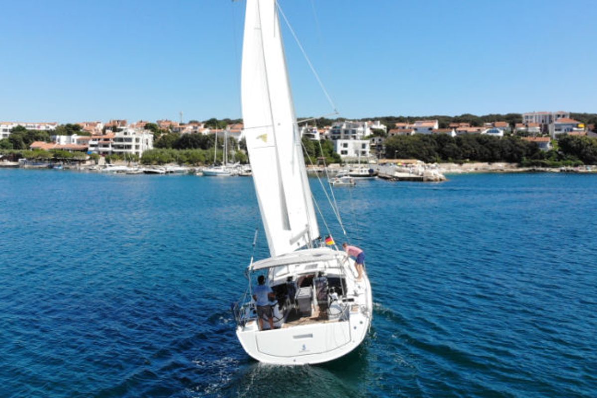 Exterior view of Pauline, a Beneteau Oceanis 41.1 sailboat at Grad Pula, Croatia