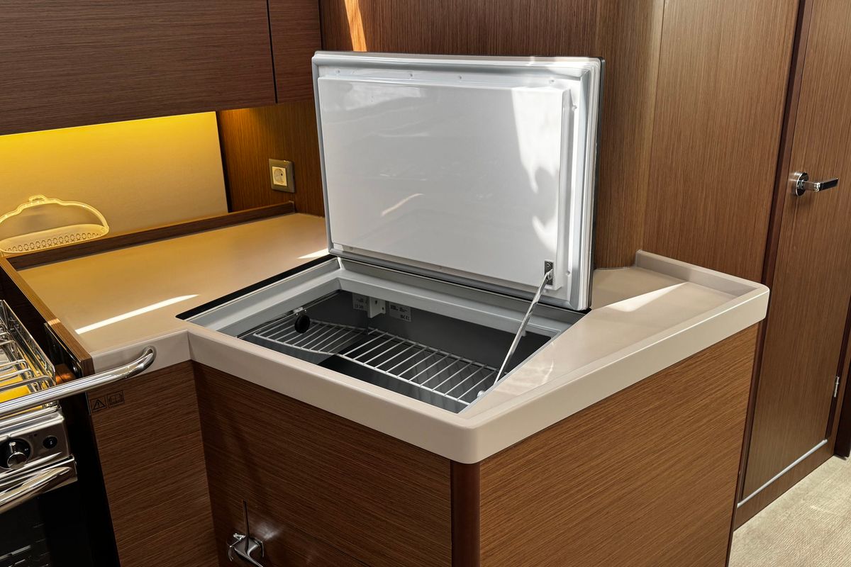 Galley of Bruna, a Beneteau Oceanis 40.1 sailboat at Grad Biograd na Moru, Croatia