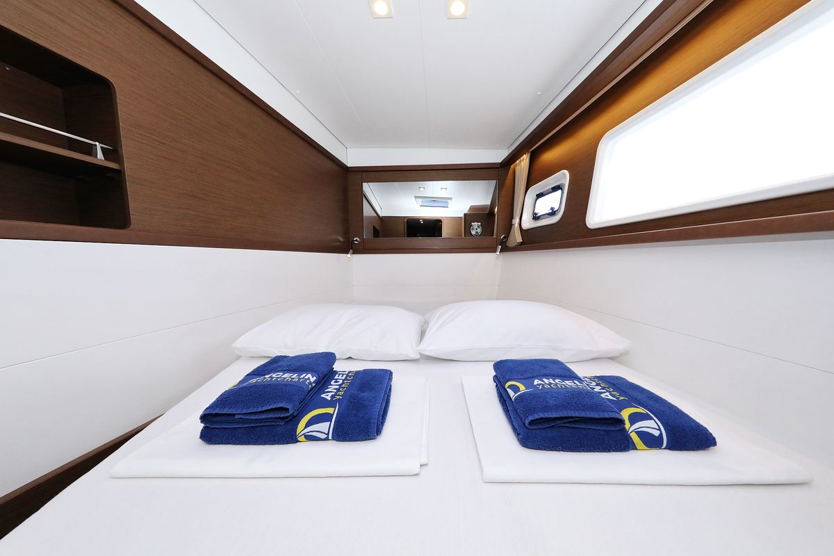 Cabin on Adriatic Queen, a Lagoon 450 S catamaran at Grad Biograd na Moru, Croatia