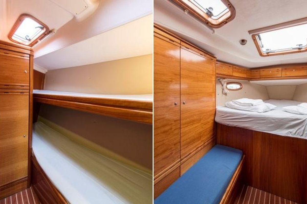 Cabin on Odysseas S, a Bavaria 50 sailboat at Salamina Municipal Unit, Greece