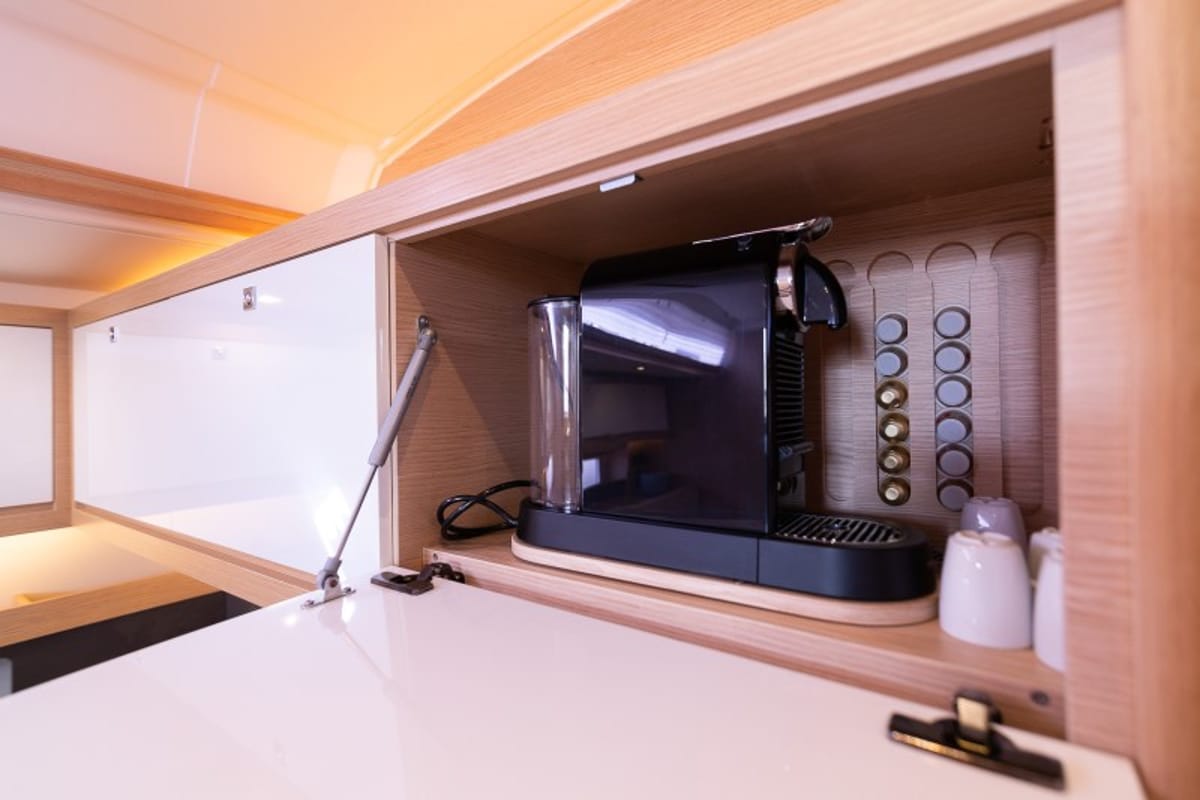 Galley of Vita, a Dufour 530 sailboat at Grad Šibenik, Croatia