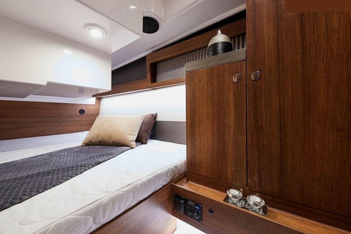 Cabin on Maya Bay 3, a Northman 1200 motorboat at Split, Croatia