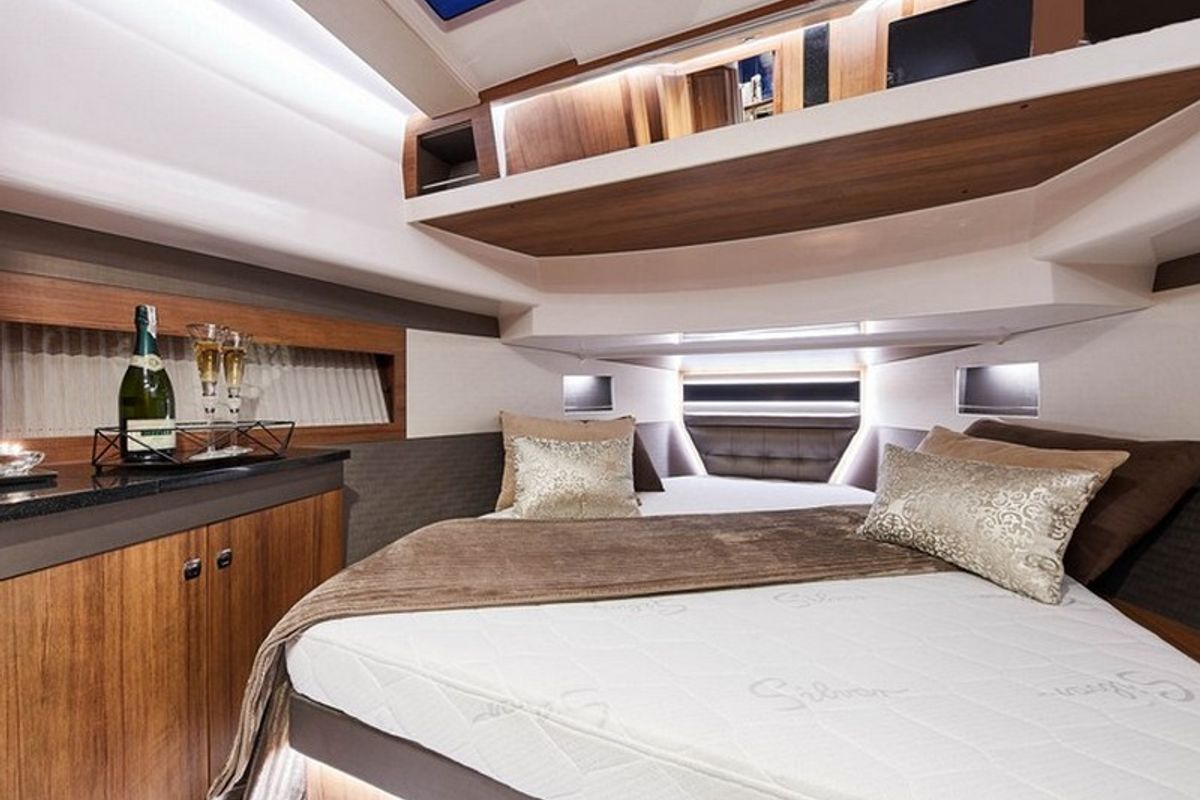Cabin on Maya Bay 3, a Northman 1200 motorboat at Split, Croatia