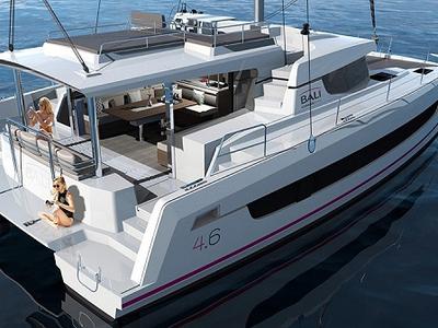 Panda, a Bali 4.6 catamaran at Olbia, Italy