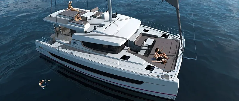 Panda, a Bali 4.6 catamaran at Olbia, Italy