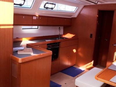 Galley of Sibylla - bareboat, a Bavaria Cruiser 46 sailboat at Naples, Italy