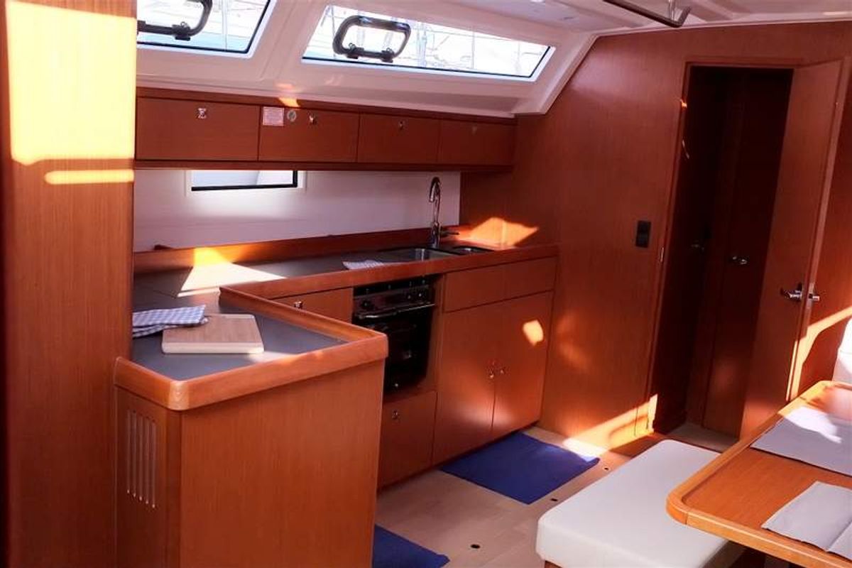 Galley of Sibylla - bareboat, a Bavaria Cruiser 46 sailboat at Naples, Italy