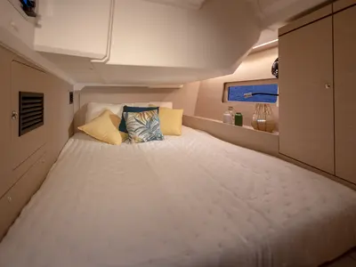 Cabin on Moorings 46.3 Exclusive, a Beneteau Oceanis 46.1 sailboat at Road Town, British Virgin Islands