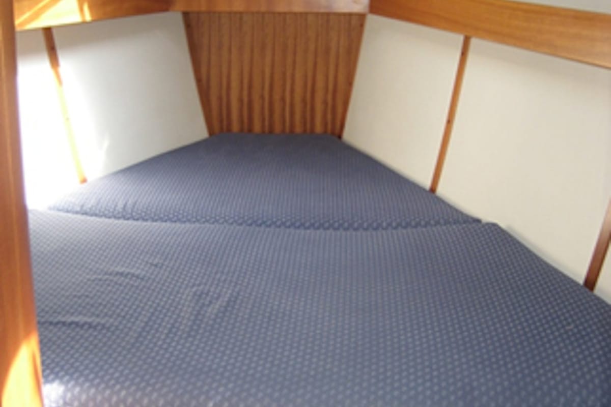 Cabin on NAIADA , a Elan Impression 384 sailboat at Piraeus, Greece