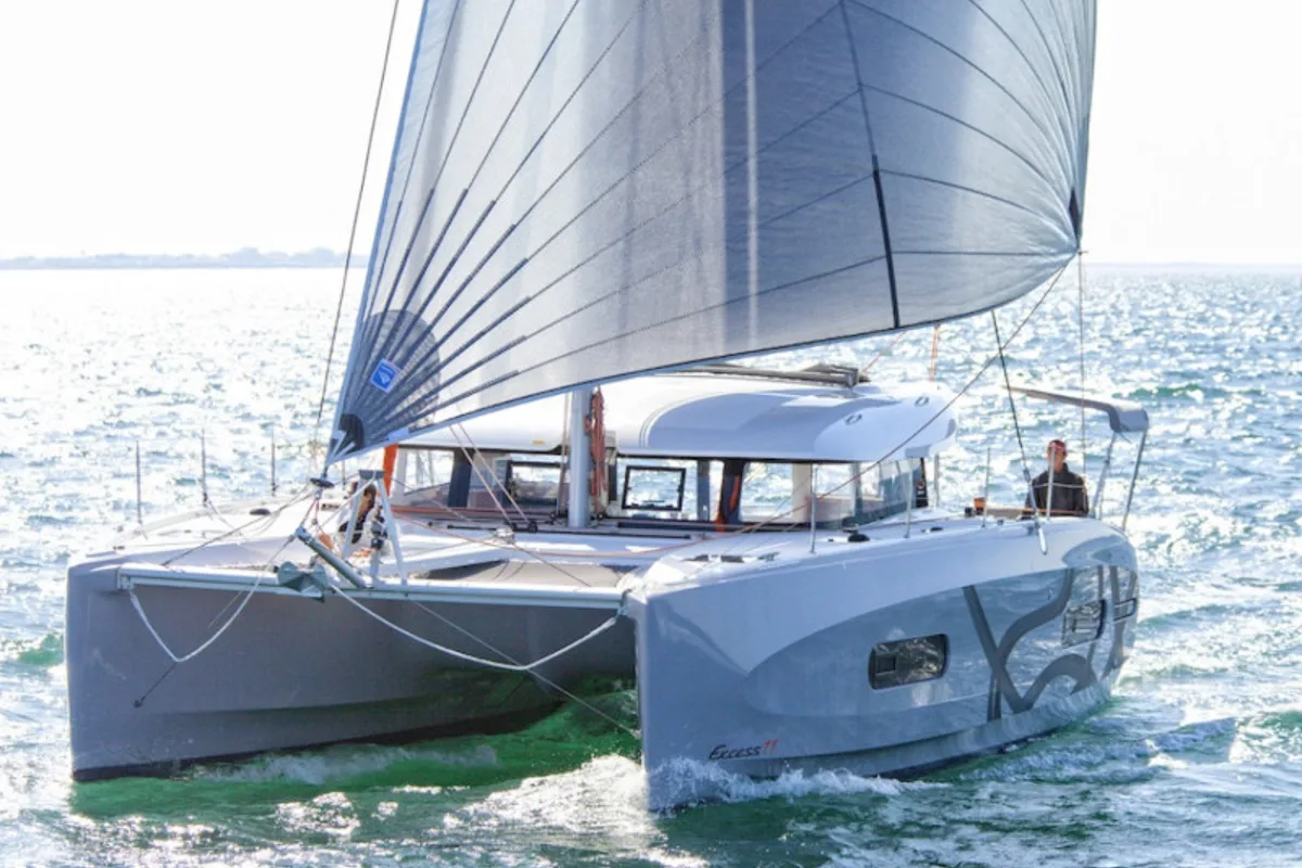 Exterior view of Star II, a Excess 11 catamaran at Alameda, United States