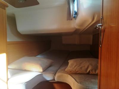 Cabin on REN - TOTAL REFIT 2018, a Jeanneau Sun Odyssey 43  sailboat at Athens, Greece