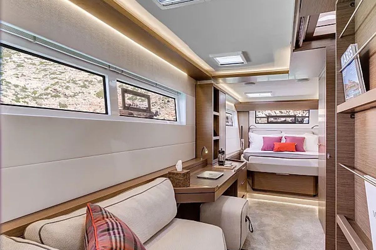 Cabin on Sunshine, a Lagoon 50 catamaran at Grad Trogir, Croatia