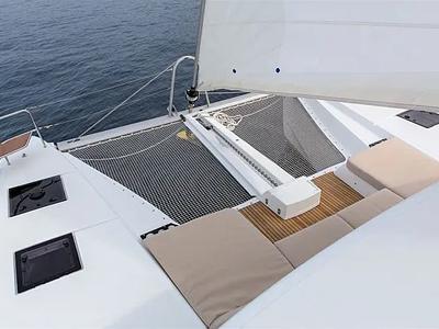 Deck of Sunshine, a Lagoon 50 catamaran at Grad Trogir, Croatia