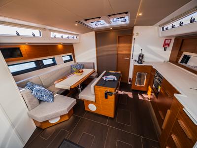 Salon of Darling Ow, a Hanse Yachts Hanse 510 sailboat at Seget Donji, Croatia