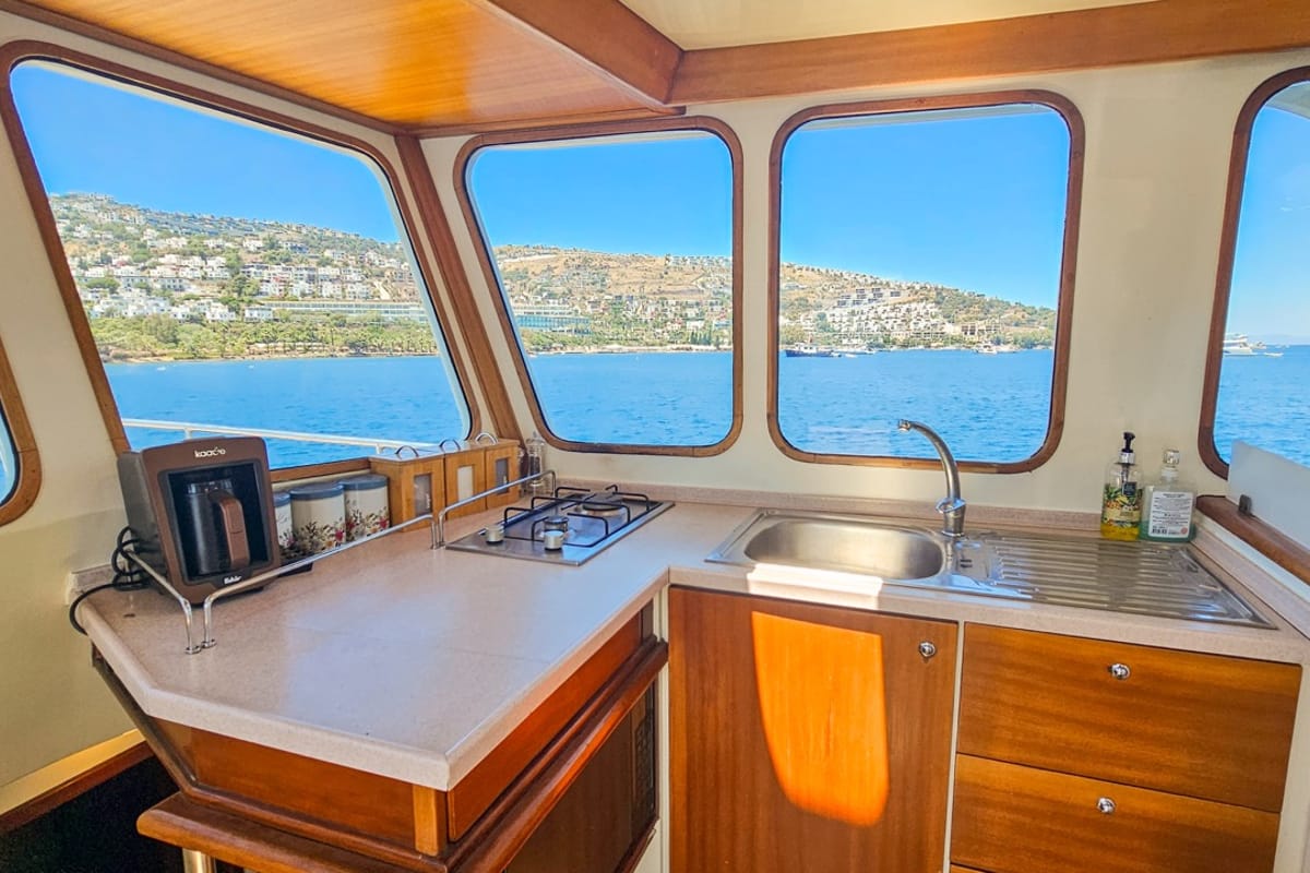 Galley of Sevill, a Gulet Custom built 183 yacht at Bodrum, Turkey